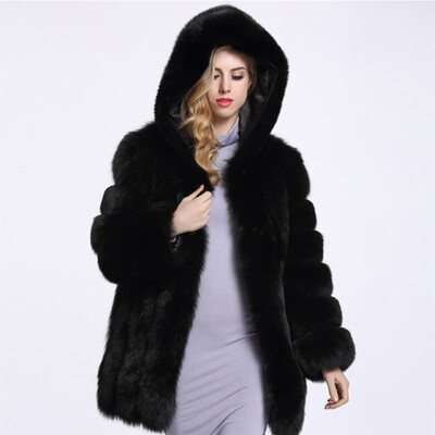 Tailored Winter Women Fashion Long Sleeve Faux Fur Coat Jacket Open Front Hooded Coat
Tailored Winter Women Fashion Long Sleeve Faux Fur Coat Jacket Open Front Hooded Coat