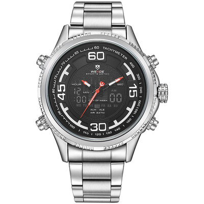 WEIDE WH6306 Quartz Digital Electronic Watch Three Sub-Dials Dual Time Week Second Minute Hour Display 3ATM Waterproof Timer Busin
WEIDE WH6306 Quartz Digital Electronic Watch Three Sub-Dials Dual Time Week Second Minute Hour Display 3ATM Waterproof Timer Busin