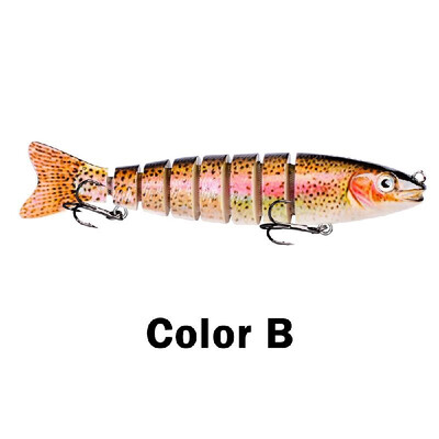 12cm 19g Fishing Lure Hard Bait 8 Segments Swimbait Crankbait Artificial Fishing Lure Bait with Treble Hooks
12cm 19g Fishing Lure Hard Bait 8 Segments Swimbait Crankbait Artificial Fishing Lure Bait with Treble Hooks