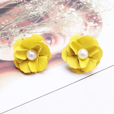 EK706 New Korean Style Spray Paint Big Flower Stud Earrings For Women Fashion Summer Accessories Elegant Sweet Jewelry Brincos
EK706 New Korean Style Spray Paint Big Flower Stud Earrings For Women Fashion Summer Accessories Elegant Sweet Jewelry Brincos