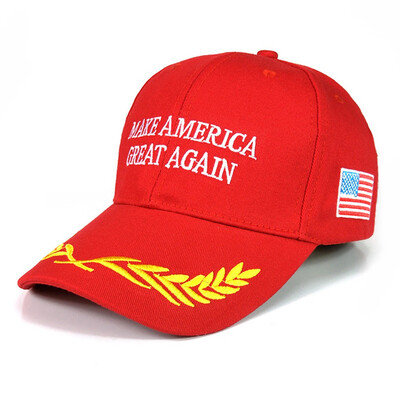 New Trump Hat Fashion Baseball Cap Hat RED Olive Branch Chic Hat