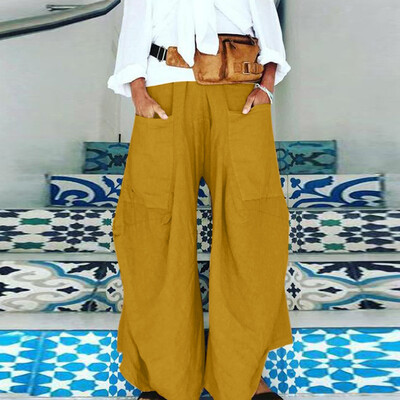 Tailored Fashion Women Summer Solid Casual Easy Sport Work Casual Loose Trouser Pants
Tailored Fashion Women Summer Solid Casual Easy Sport Work Casual Loose Trouser Pants