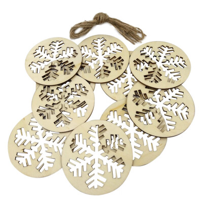 Gobestart 10Pcs Wood Craft Ornament DIY Christmas Snowflake Xmas Hanging Decoration
Gobestart 10Pcs Wood Craft Ornament DIY Christmas Snowflake Xmas Hanging Decoration