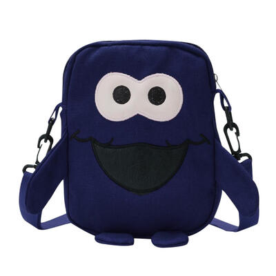 Canvas Shoulder Messenger Packs Cartoon Pattern Women Crossbody Phone Bags