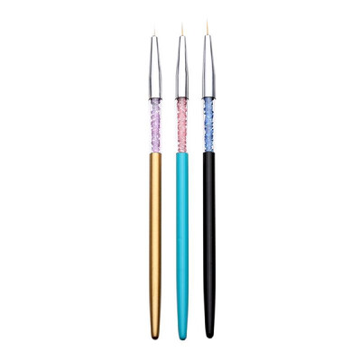 Professional Nail Liner Pen with Rhinestones Handle for Drawing Short Strokes Details Blending Elongated Lines Stripes Nail To
Professional Nail Liner Pen with Rhinestones Handle for Drawing Short Strokes Details Blending Elongated Lines Stripes Nail To