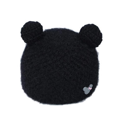 1-2Y Cute Baby Boys Girls Fleece Beanies Cap Cartoon Mouse Knitted Hats