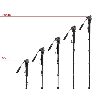 Andoer TP-188 160cm63" Extendable Aluminum Alloy Monopod Unipod w Fluid Head Max Load 8kg for Canon Nikon Sony DSLR Camera
Andoer TP-188 160cm63" Extendable Aluminum Alloy Monopod Unipod w Fluid Head Max Load 8kg for Canon Nikon Sony DSLR Camera