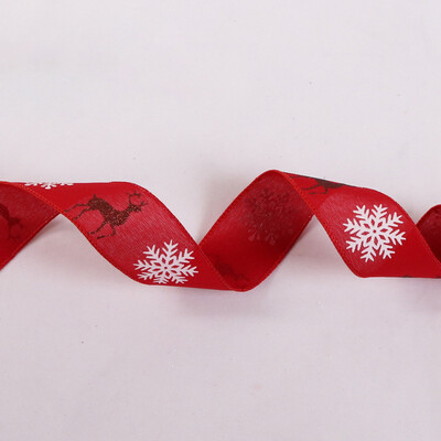 Toponeto 10m Long Deer Snowflake Ribbon Home Printing Christmas Tree Decoration Ribbon
Toponeto 10m Long Deer Snowflake Ribbon Home Printing Christmas Tree Decoration Ribbon