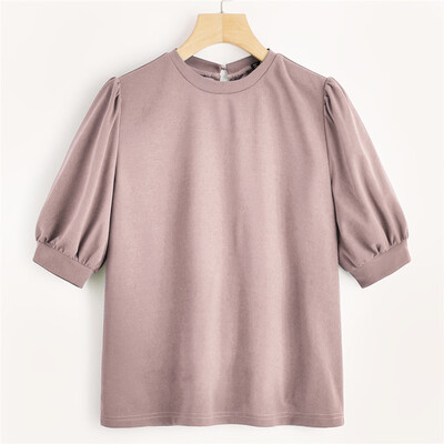 Nomeni Fashion Women Summer Solid O-Neck Middle Sleeve Brief Crop Casual Loose Top Tee
Nomeni Fashion Women Summer Solid O-Neck Middle Sleeve Brief Crop Casual Loose Top Tee