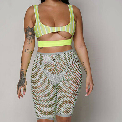 Women Sexy High Waist Mesh Fishnet Crochet Shorts Pants Beach Bikini Cover Up Trousers
Women Sexy High Waist Mesh Fishnet Crochet Shorts Pants Beach Bikini Cover Up Trousers