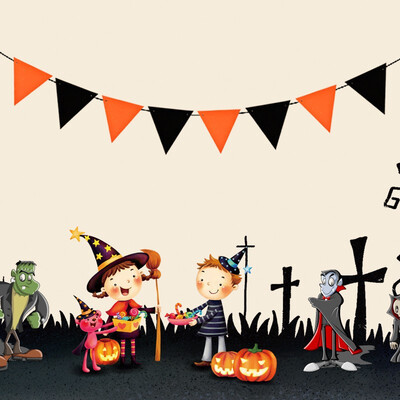 FUNNYBUNNY Trick or Treat Halloween Pumpkin Bunting Banner Hanging Decor Party Ornaments
FUNNYBUNNY Trick or Treat Halloween Pumpkin Bunting Banner Hanging Decor Party Ornaments