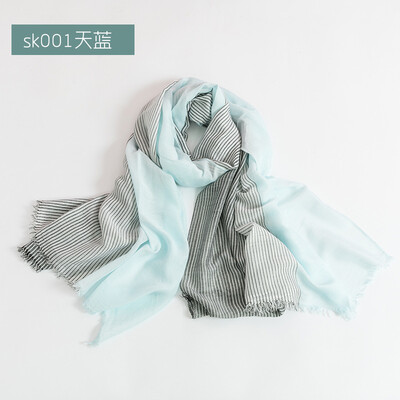 New spring&autumn literary striped cotton&linen scarf female Mori wind sunscreen linen scarves shawl wholesale SK001
New spring&autumn literary striped cotton&linen scarf female Mori wind sunscreen linen scarves shawl wholesale SK001