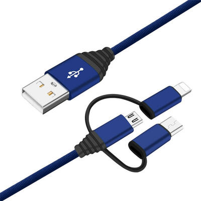 One Drag Three Mobile Phone Data Cable 3-in-1 Lightning 8P Micro USB Type-C Fast Charging Cable For Android Apple-1m
One Drag Three Mobile Phone Data Cable 3-in-1 Lightning 8P Micro USB Type-C Fast Charging Cable For Android Apple-1m