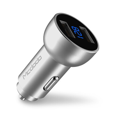 MCDODO CC - 387 Intelligent Car Charger 34A Fast Charging Dual USB LCD Digital Display