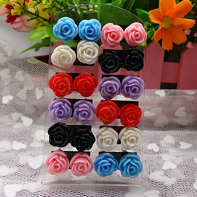 Selling 12 Pairs\set Fashion Women Girl Rose Flower Stud Earrings Cute Party Ear Studs
Selling 12 Pairs\set Fashion Women Girl Rose Flower Stud Earrings Cute Party Ear Studs