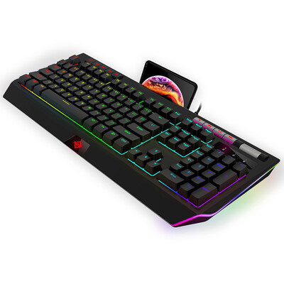 Ajazz AK525 Mechanical Keyboard RGB Light USB Wired Gaming Backlit Keyboard with Phone Holder Multimedia Roller Programmable 114 K
Ajazz AK525 Mechanical Keyboard RGB Light USB Wired Gaming Backlit Keyboard with Phone Holder Multimedia Roller Programmable 114 K