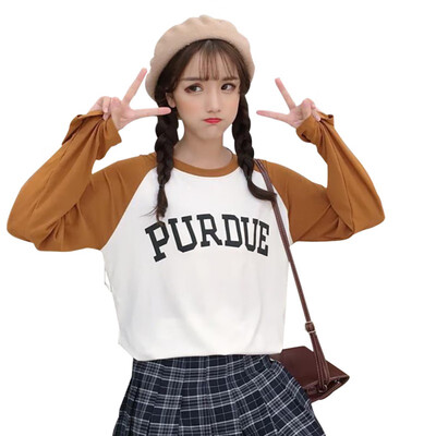 Women Long Sleeves Loose T-Shirt Casual Letter Print O-Neck Pullovers female harajuku T-Shirt Ladies t shirt
Women Long Sleeves Loose T-Shirt Casual Letter Print O-Neck Pullovers female harajuku T-Shirt Ladies t shirt