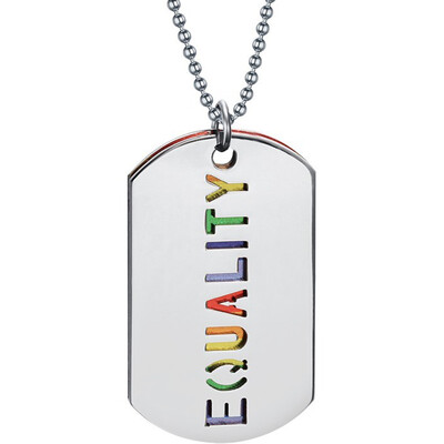 Stainless Steel Pendant Rainbow Fashion Chain Necklace Lesbian Gay Pride Equality Tag ID Pendant Key To Heart Couple Jewelry
Stainless Steel Pendant Rainbow Fashion Chain Necklace Lesbian Gay Pride Equality Tag ID Pendant Key To Heart Couple Jewelry