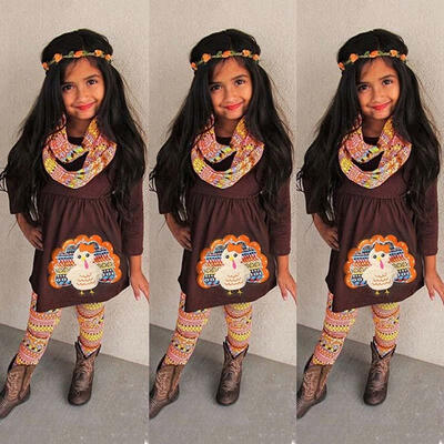 HOT Thanksgiving Clothing 2-7T Children Kids Baby Girls Turkey Clothes T-shirt Top Dress Leggings Cotton Outfit Set
HOT Thanksgiving Clothing 2-7T Children Kids Baby Girls Turkey Clothes T-shirt Top Dress Leggings Cotton Outfit Set