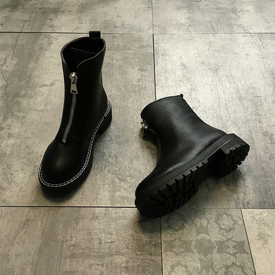 Retro Martin Boots New British Wind Autumn Street Photo Locomotive Rough heel Simple Personality Handsome Shoe Boots
Retro Martin Boots New British Wind Autumn Street Photo Locomotive Rough heel Simple Personality Handsome Shoe Boots