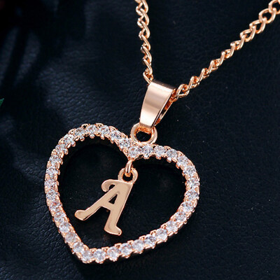 Womens Heart Pendant Necklace with Cubic Zirconia&Letter Pendant Necklace Gift for Women or Girls
Womens Heart Pendant Necklace with Cubic Zirconia&Letter Pendant Necklace Gift for Women or Girls