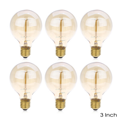 Lightme 6pcs G80 230V 40W E27 110 - 120LM 19AK Retro Edison Bulb Tungsten Filament Light
Lightme 6pcs G80 230V 40W E27 110 - 120LM 19AK Retro Edison Bulb Tungsten Filament Light