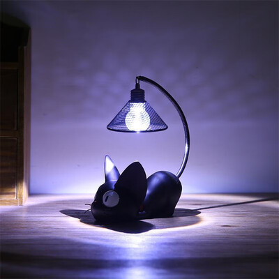 Mini Cute Black Cat Night Light Table Lamp Home