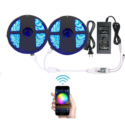 Supli Wifi Smart Controlled LED Strip Light with DC12V Power Supply Waterproof 5050 10m 600LEDs RGB
Supli Wifi Smart Controlled LED Strip Light with DC12V Power Supply Waterproof 5050 10m 600LEDs RGB