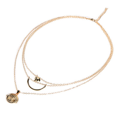 Bohemia Moon Elephant Pendant Necklace Women Gold Color Layered Chain Clavicle Necklace Accessories Collares Femme
Bohemia Moon Elephant Pendant Necklace Women Gold Color Layered Chain Clavicle Necklace Accessories Collares Femme