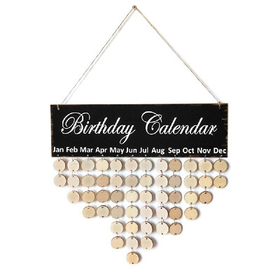 Wooden Calendar Board Sign Family Celebration&Birthday Reminder DIY Wood Craft for Home Decoration
Wooden Calendar Board Sign Family Celebration&Birthday Reminder DIY Wood Craft for Home Decoration