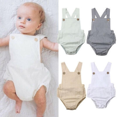 Newborn Infant Baby Girl Romper Bodysuit Summer Jumpsuit Sunsuit Outfits Clothes