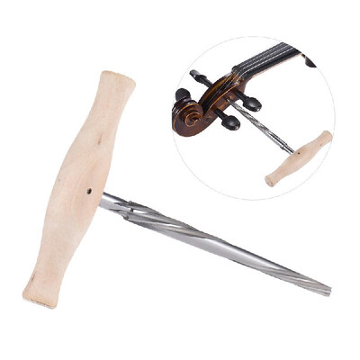 Spiral Violin Peg Hole Reamer 130 Taper High-speed Steel with Wood Handle for 34 44 Violins Luthier Tool
Spiral Violin Peg Hole Reamer 130 Taper High-speed Steel with Wood Handle for 34 44 Violins Luthier Tool