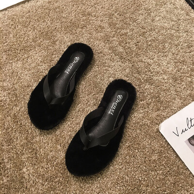 Hair slippers for women wearing autumn Korean version of ulzzang open-toed flip-flop sandals for holiday
Hair slippers for women wearing autumn Korean version of ulzzang open-toed flip-flop sandals for holiday