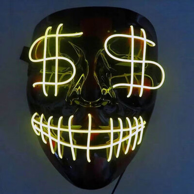Halloween Scary Mask Cosplay LED Costume Frightening Glowing EL Wire Light Up Mask For Festival Party Drop ship
Halloween Scary Mask Cosplay LED Costume Frightening Glowing EL Wire Light Up Mask For Festival Party Drop ship