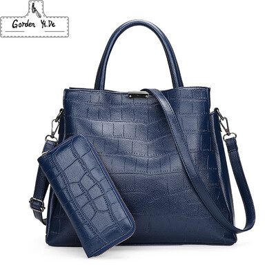 Women Crocodile Pattern Handbag 2019 New Fashion PU Leather Leisure Tote Shoulder Bags Two Set Purse&Handbags Sac A Main
Women Crocodile Pattern Handbag 2019 New Fashion PU Leather Leisure Tote Shoulder Bags Two Set Purse&Handbags Sac A Main