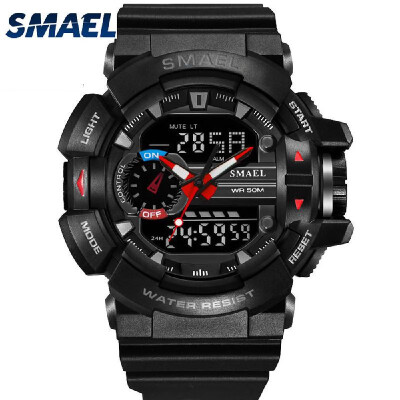Mens Stylish Sports Multi-function Electronic Waterproof Watch Dual Display Wristwatches
Mens Stylish Sports Multi-function Electronic Waterproof Watch Dual Display Wristwatches