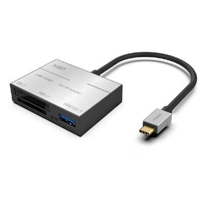 Type-c to XQDSD Card High Speed Card Reader USB30HUB Compatible with USB3020 Silvery
Type-c to XQDSD Card High Speed Card Reader USB30HUB Compatible with USB3020 Silvery