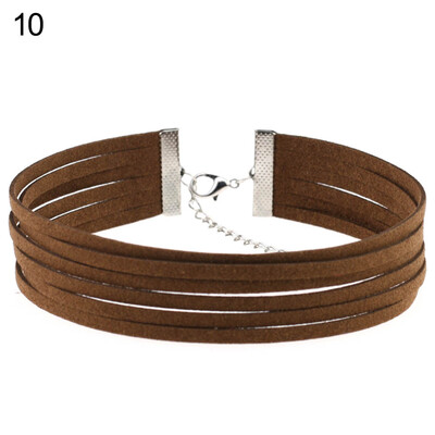 Gothic Multilayer Choker Lobster Clasp Gothic Party Club Pub Womens Necklace