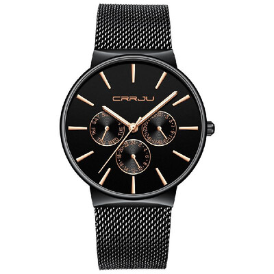 CRRJU 2155 Man Quartz Wristwatch Luminous Function Date Week 24 Hours Dials Display Stainless Steel Watchband Male Watch
CRRJU 2155 Man Quartz Wristwatch Luminous Function Date Week 24 Hours Dials Display Stainless Steel Watchband Male Watch