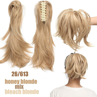 Messy Bendable Claw on Ponytail Hairpiece Clip in Jaw with 3 Bendable Metals Synthetic Straight Fluffy Hair Extension Updo braids
Messy Bendable Claw on Ponytail Hairpiece Clip in Jaw with 3 Bendable Metals Synthetic Straight Fluffy Hair Extension Updo braids