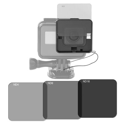 Square ND Lens Filter Protector Kit Set ND2ND4ND8ND16 for GoPro Hero 5 Naked Camera w Mounting Frame Holder
Square ND Lens Filter Protector Kit Set ND2ND4ND8ND16 for GoPro Hero 5 Naked Camera w Mounting Frame Holder