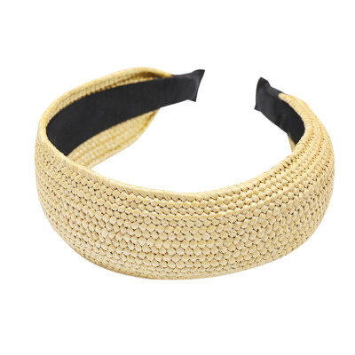 Bohemian Straw Weaving Hairband Twist Knotted Women Headband Handmade Braided Beach Elastic Wide Cross Hair Hoop Summer
Bohemian Straw Weaving Hairband Twist Knotted Women Headband Handmade Braided Beach Elastic Wide Cross Hair Hoop Summer