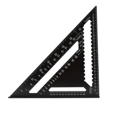7"12" Metric Aluminum Alloy Metric Triangle Ruler Squares for Woodworking Speed Square Angle Protractor Measuring Tools
7"12" Metric Aluminum Alloy Metric Triangle Ruler Squares for Woodworking Speed Square Angle Protractor Measuring Tools