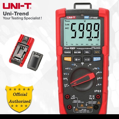 UNI-T UT195E UT195M UT195DS True RMS Professional Multimeters IP65 Waterproof Dustproof Fall-proof Digital Multimeter LoZ Test
UNI-T UT195E UT195M UT195DS True RMS Professional Multimeters IP65 Waterproof Dustproof Fall-proof Digital Multimeter LoZ Test