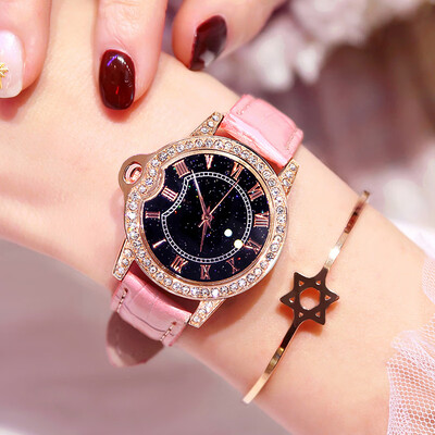 buffet style fashionable womens water-proof watch Korean simple womens watch full-star water drill female students watch
buffet style fashionable womens water-proof watch Korean simple womens watch full-star water drill female students watch
