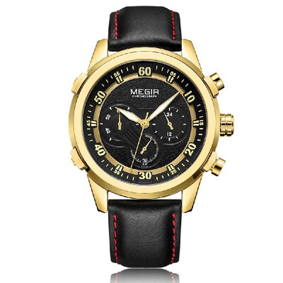 MEGIR Fashion Genuine Leather Men Sport Watch 3ATM Water-resistant Quartz Luminous Wristwatch Man Relogio Musculino Chronograph
MEGIR Fashion Genuine Leather Men Sport Watch 3ATM Water-resistant Quartz Luminous Wristwatch Man Relogio Musculino Chronograph