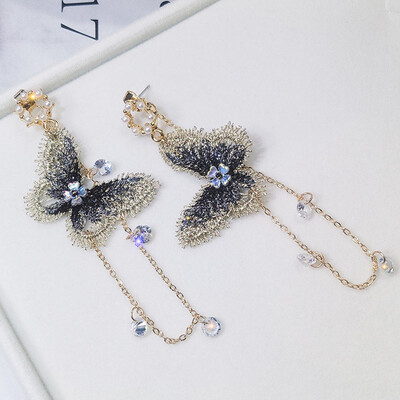 Beauty Fairy Butterfly Long Earrings For Girl Ear Adornment Alloy Circle Rhinestone Earrings
Beauty Fairy Butterfly Long Earrings For Girl Ear Adornment Alloy Circle Rhinestone Earrings