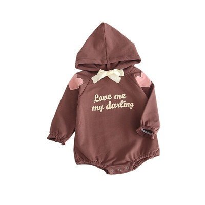 Newborn Infant Baby Girls Bodysuits Jumpsuit Pink Brown Love Bat Sleeve Hooded Cotton Long Sleeve Bodysuits Baby Accessories
Newborn Infant Baby Girls Bodysuits Jumpsuit Pink Brown Love Bat Sleeve Hooded Cotton Long Sleeve Bodysuits Baby Accessories