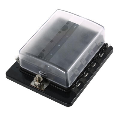 10 Way Mini Blade Fuse Box Holder APM ATM 5A 10A 25A for Car Boat Marine Trike 12V 24V
10 Way Mini Blade Fuse Box Holder APM ATM 5A 10A 25A for Car Boat Marine Trike 12V 24V