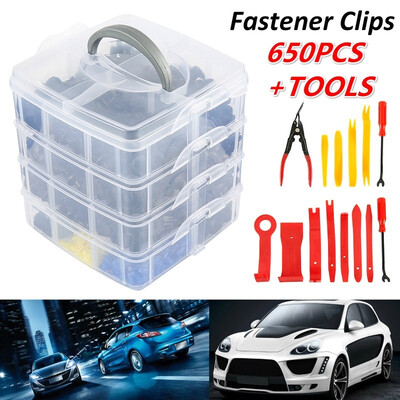 Universal 650pcs 22 Sizes Mixed Plastic Car Clips Side Skirt Bumper Rivet Fasteners Tools
Universal 650pcs 22 Sizes Mixed Plastic Car Clips Side Skirt Bumper Rivet Fasteners Tools